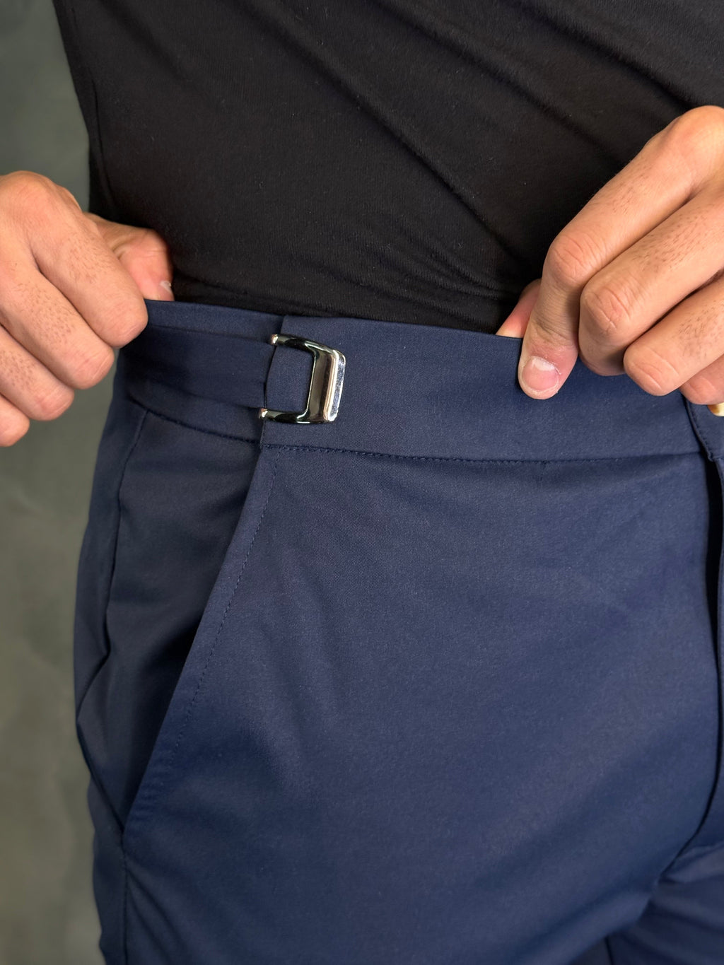 CALÇA ALF. MÔNACO AJUSTE CATRACA MARINHO