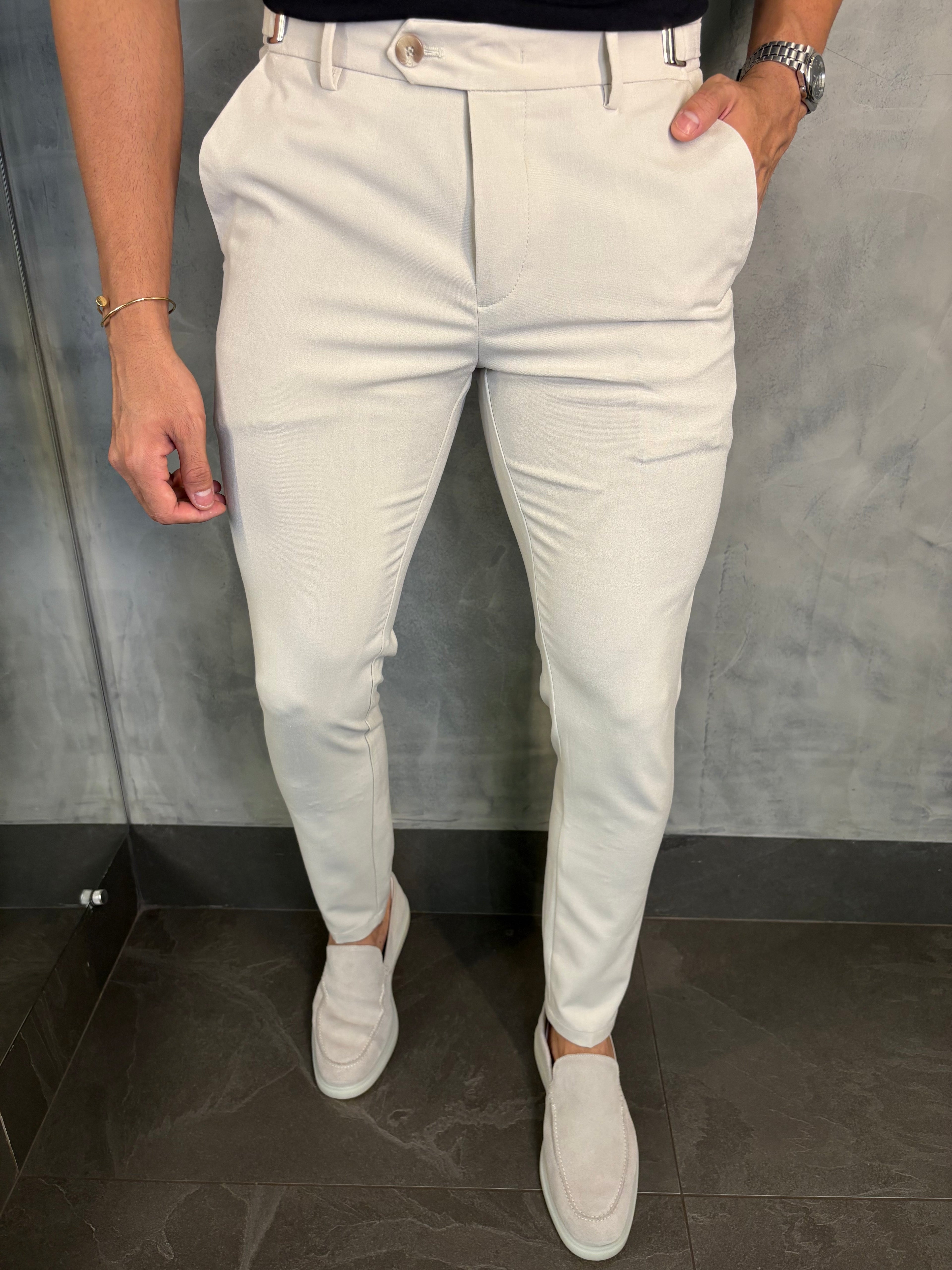 CALÇA ALF ATENAS AJUSTE FIVELA AREIA