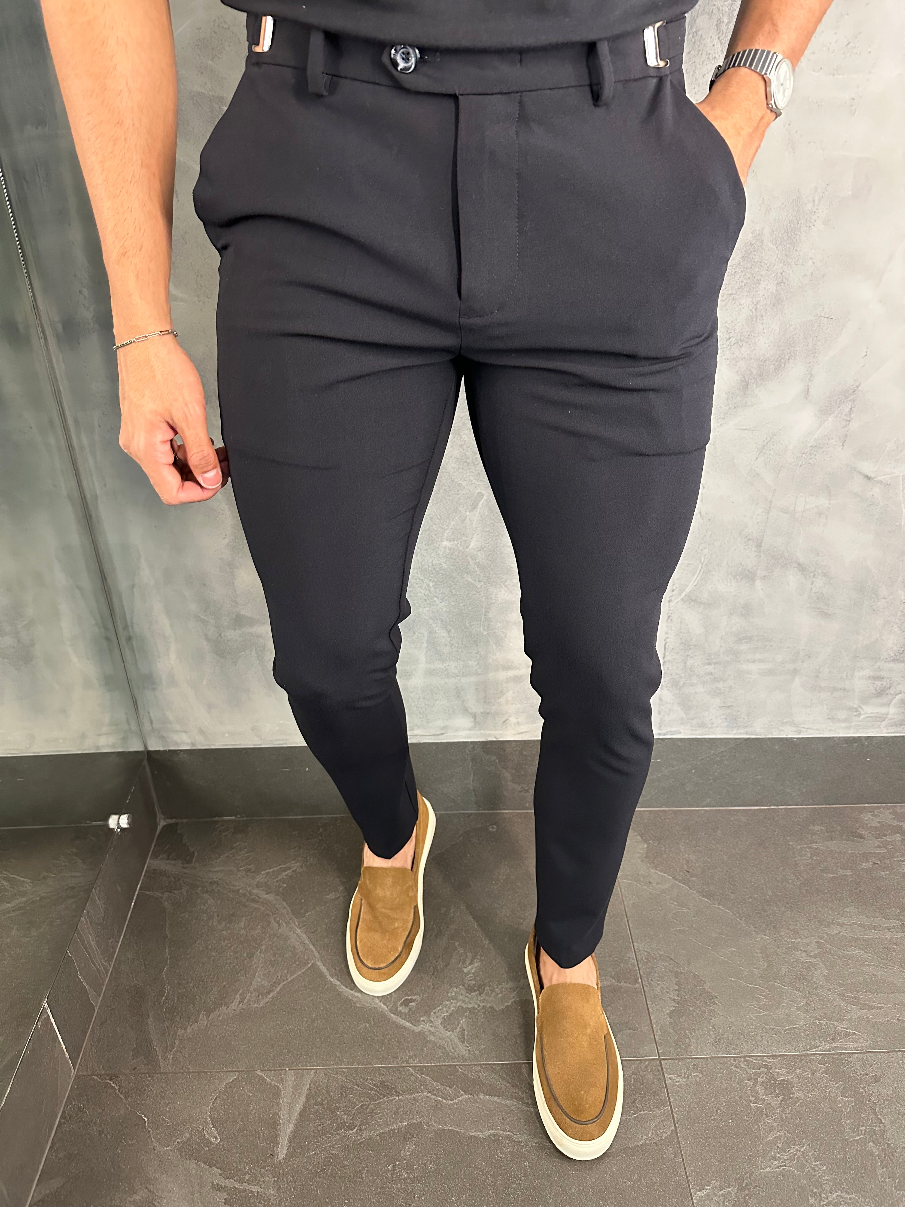 CALÇA ALF ATENAS AJUSTE FIVELA  PRETO