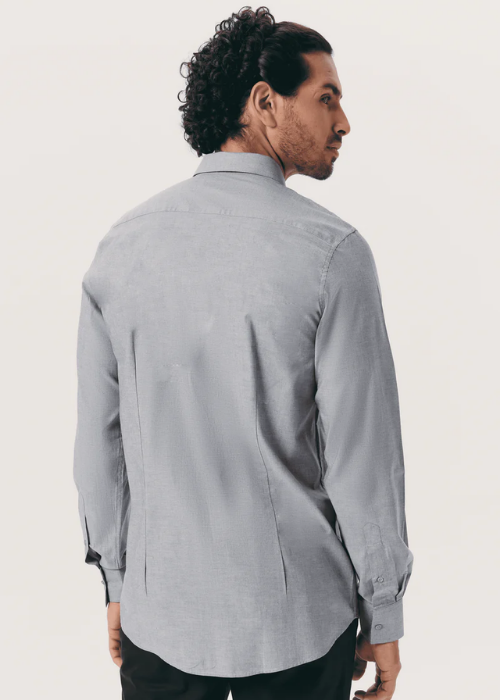 CAMISA CASUAL FIL A FIL BLACK