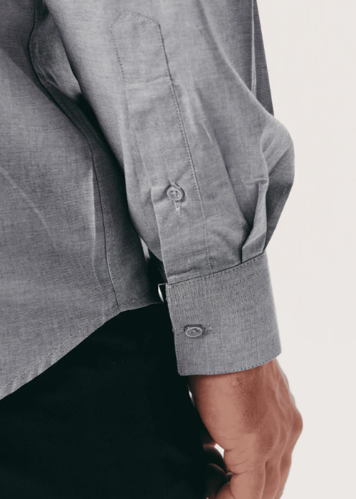 CAMISA CASUAL FIL A FIL BLACK